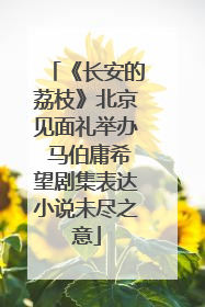 《长安的荔枝》北京见面礼举办 马伯庸希望剧集表达小说未尽之意