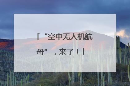 “空中无人机航母”，来了！