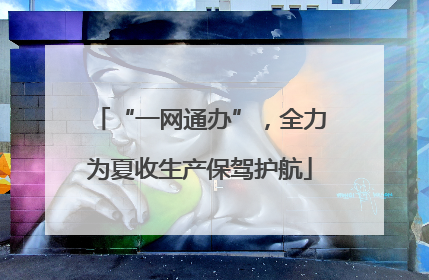 “一网通办”，全力为夏收生产保驾护航