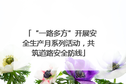 “一路多方”开展安全生产月系列活动，共筑道路安全防线