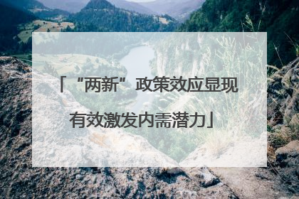 “两新”政策效应显现 有效激发内需潜力