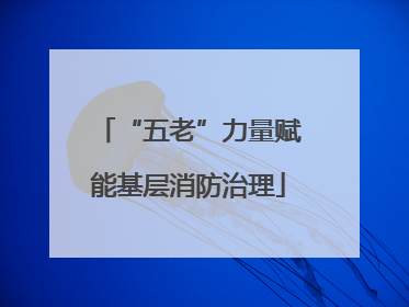 “五老”力量赋能基层消防治理