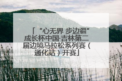 “心无界 步边疆”成长杯中国·吉林第二届边境马拉松系列赛（通化站）开赛