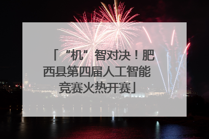 “机”智对决！肥西县第四届人工智能竞赛火热开赛