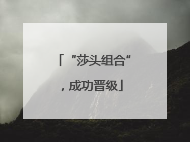 “莎头组合”，成功晋级