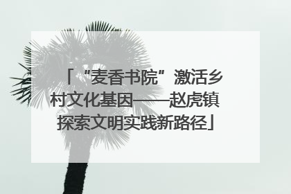 “麦香书院”激活乡村文化基因——赵虎镇探索文明实践新路径
