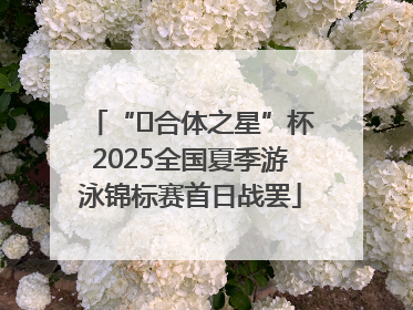 “﻿合体之星”杯2025全国夏季游泳锦标赛首日战罢