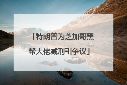 特朗普为芝加哥黑帮大佬减刑引争议