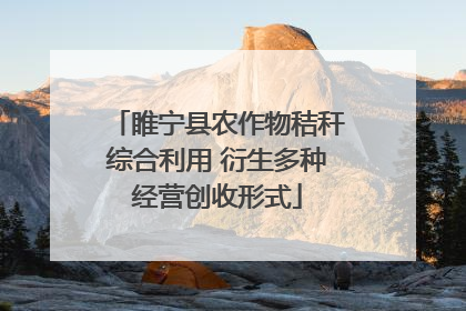 睢宁县农作物秸秆综合利用 衍生多种经营创收形式