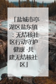 盐城市亭湖区盐东镇：无结核社区行动守护健康 ·共建无结核社区