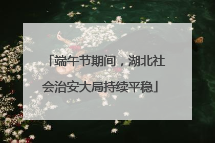 端午节期间，湖北社会治安大局持续平稳