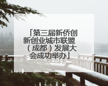 第三届新侨创新创业城市联盟（成都）发展大会成功举办