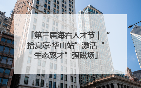 第三届海右人才节｜“拾夏凉·华山站”激活“生态聚才”强磁场