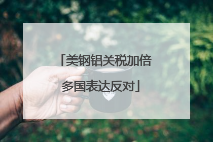 美钢铝关税加倍 多国表达反对