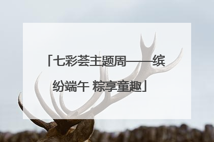 七彩荟主题周——缤纷端午 粽享童趣
