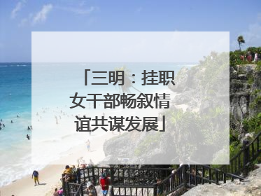 三明：挂职女干部畅叙情谊共谋发展