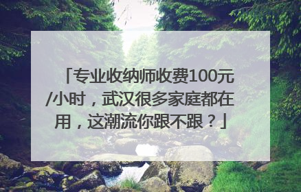专业收纳师收费100元/小时，武汉很多家庭都在用，这潮流你跟不跟？