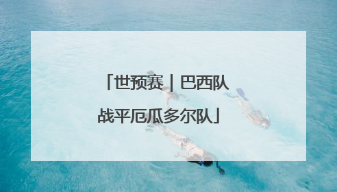世预赛｜巴西队战平厄瓜多尔队