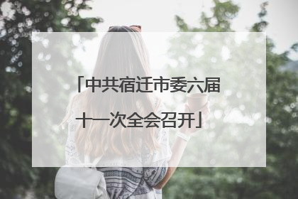 中共宿迁市委六届十一次全会召开