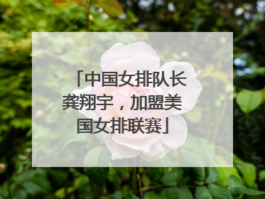 中国女排队长龚翔宇，加盟美国女排联赛