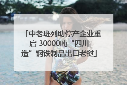 中老班列助停产企业重启 30000吨“四川造”钢铁制品出口老挝