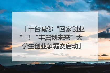 丰台喊你“回家创业”！“丰翼创未来”大学生创业争霸赛启动