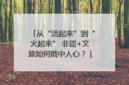 从“活起来”到“火起来” 非遗+文旅如何戳中人心？｜文旅融合看四川