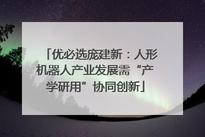 优必选庞建新：人形机器人产业发展需“产学研用”协同创新