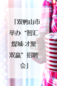 双鸭山市举办“智汇煤城·才聚双赢”招聘会
