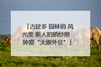 古建多 园林俏 风光美 新人拍婚纱照 钟爱“太原外景”