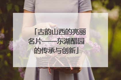 古韵山西的亮丽名片——东湖醋园的传承与创新