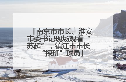 南京市市长、淮安市委书记现场观看“苏超”，镇江市市长“探班”球员