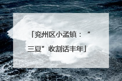 兖州区小孟镇：“三夏”收割话丰年