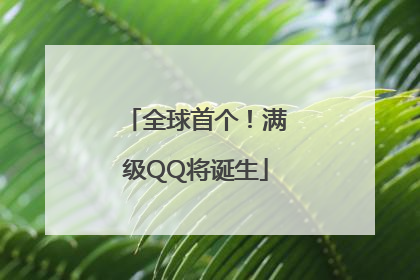 全球首个！满级QQ将诞生