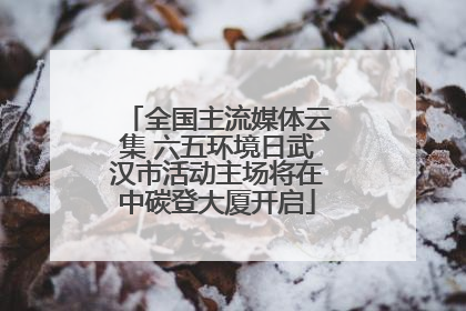 全国主流媒体云集 六五环境日武汉市活动主场将在中碳登大厦开启
