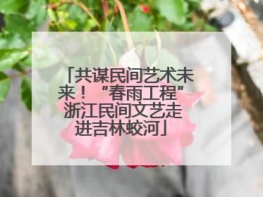 共谋民间艺术未来！“春雨工程” 浙江民间文艺走进吉林蛟河