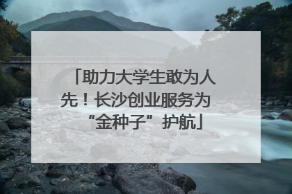 助力大学生敢为人先！长沙创业服务为“金种子”护航