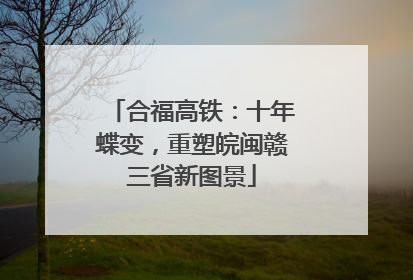 合福高铁：十年蝶变，重塑皖闽赣三省新图景