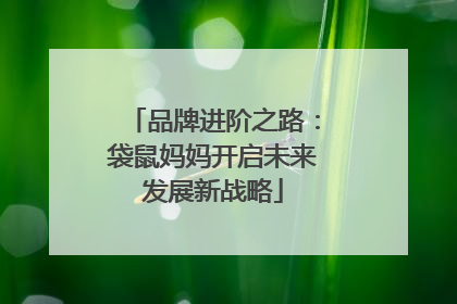 品牌进阶之路：袋鼠妈妈开启未来发展新战略