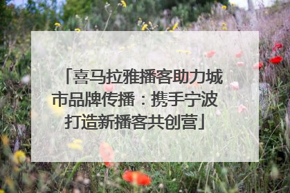 喜马拉雅播客助力城市品牌传播：携手宁波打造新播客共创营