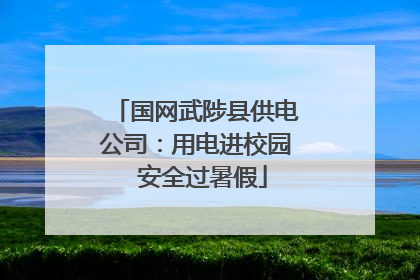 国网武陟县供电公司：用电进校园  安全过暑假