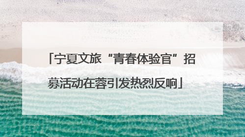 宁夏文旅“青春体验官”招募活动在蓉引发热烈反响