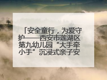 安全童行，为爱守护——西安市莲湖区第九幼儿园“大手牵小手”沉浸式亲子安全体验活动