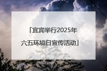 宜宾举行2025年六五环境日宣传活动