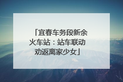宜春车务段新余火车站：站车联动劝返离家少女
