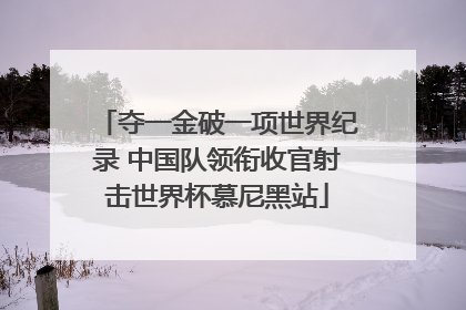 夺一金破一项世界纪录 中国队领衔收官射击世界杯慕尼黑站