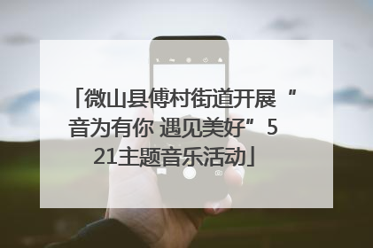 微山县傅村街道开展“音为有你 遇见美好”521主题音乐活动