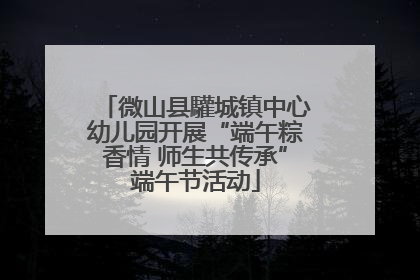 微山县驩城镇中心幼儿园开展“端午粽香情 师生共传承”端午节活动