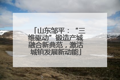 山东邹平：“三维驱动”锻造产城融合新典范，激活城镇发展新动能