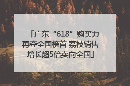 广东“618”购买力再夺全国榜首 荔枝销售增长超5倍卖向全国